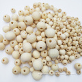 12mm Natural DIY Craft Wood Beads for Kids Arts and Crafts Projects